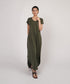 Women's V-Neck Maxi Dress
